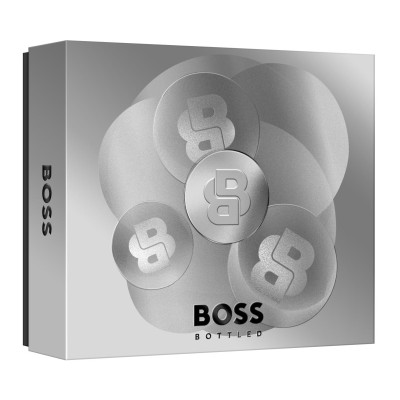 1 - BOSS Cofanetto Regalo Bottled Eau de Toilette, Gel Doccia e Deodorante Spray for Men 100 ml + 100 ml + 150 ml