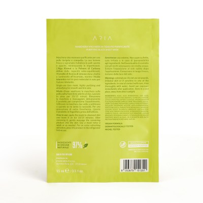 2 - Aria Detox System Cleansing mask Women 15 ml Sheets