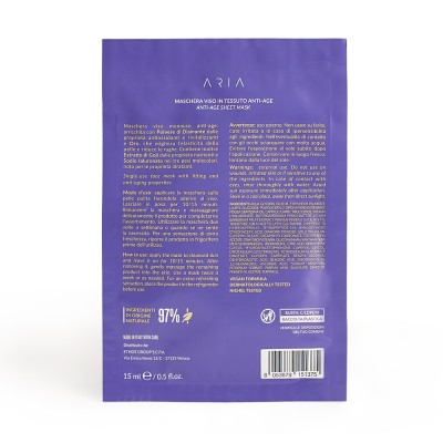 2 - Aria Time Defence Lifting mask Women 15 ml Sheets