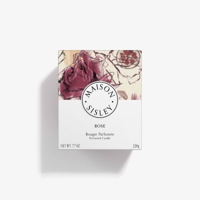 2 - Sisley Bougie Rose candela di cera Cilindro Ambra, Limone, Muschio, Rosa, Legno di Sandalo Rosso 1 pz