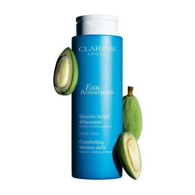 1 - Clarins Eau Ressourçante Comforting Shower Milk 200 ml Latte doccia Donna Corpo