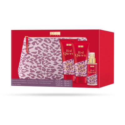 1 - PUPA Milano Red Queen, 001 Citrusy Blossom, Shower Milk 200 ml & Fluid Cream 200 ml & Eau de Toilette 100 ml