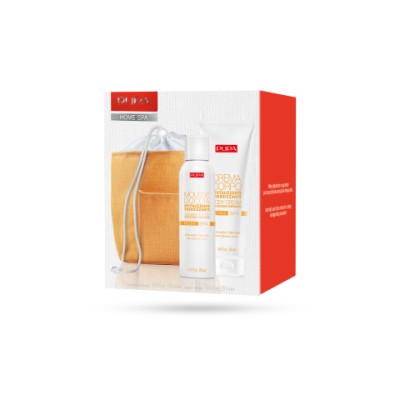 1 - PUPA Milano Home Spa Kit 004 Coralline Algae Shower Mousse 250ml + Body Cream Purifying Reinvigorating 250ml