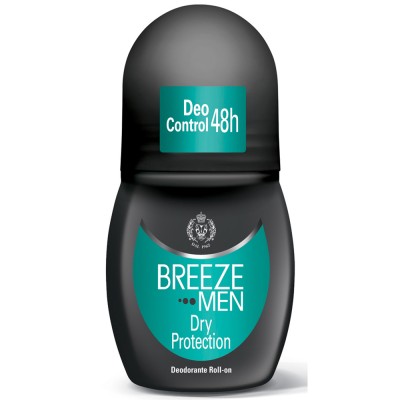 1 - BREEZE Men Dry Protection Deodorante Roll On 50ml