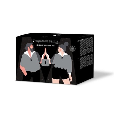 1 - Diego dalla Palma Black Secret Kit - Crema Micropeeling Dermorinnovatrice 3% 50ml + Siero Purificante Uniformante 4% 30ml + 