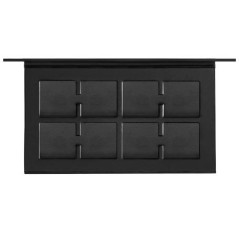1 - Mulac Cosmetics Macramé Palette astuccio compatto per trucchi Nero