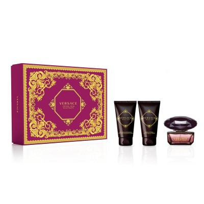 1 - Versace Crystal Noir Eau De Toilette 50ml + Lozione Corpo 50ml + Gel Doccia 50ml