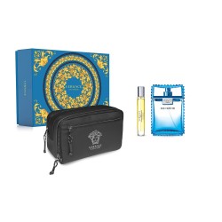 1 - Versace Man Eau Fraiche Eau De Toilette 100ml + Man Eau Fraiche Travel Spray 10 ml + Trousse For Man