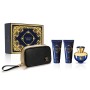 1 - Versace Dylan Blue Pour Femme Eau De Parfum 100ml + Body Lotion 100ml + Shower Gel 100ml + Black & Gold Travel Beauty