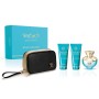 1 - Versace Dylan Turquoise Eau De Toilette 100ml + Body Lotion 100ml + Shower Gel 100ml + Black & Gold Travel Beauty