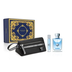 1 - Versace Pour Homme Eau De Toilette 100ml + Travel Spray 10ml + Black Trousse