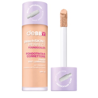1 - deBBY peachSKIN&PERFECT FOUNDCEALER Bottiglia Liquido 01 NATURAL