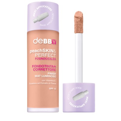 1 - deBBY peachSKIN&PERFECT FOUNDCEALER Bottiglia Liquido 03 BEIGE