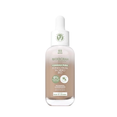 1 - Deborah Milano Formula Pura Organic Serum 30 ml Dropper bottle 03 Beige