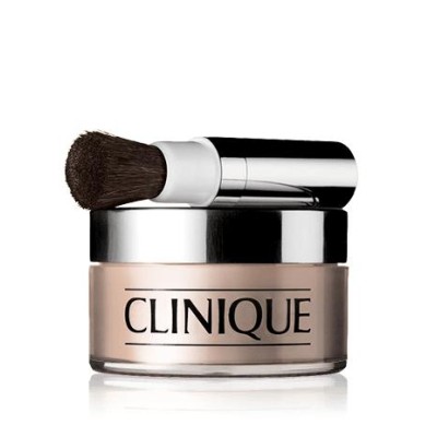 1 - Clinique Blended Face Powder and Brush, Benefits: Evens skin tone, wear alone or over foundation Skin Types: All