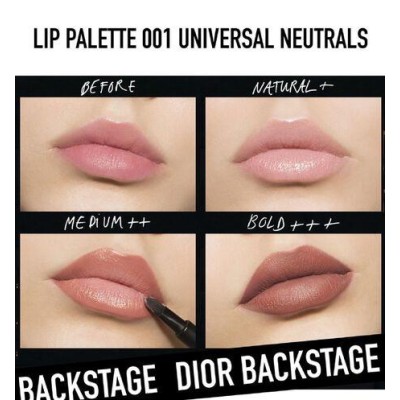 2 - Dior Backstage Lip Palette 001 Universal Neutrals
