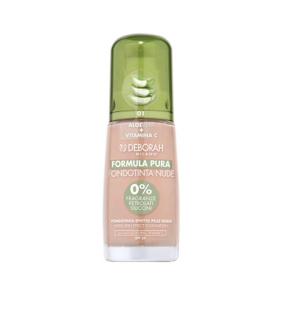 1 - Deborah Milano Formula Pura Nude Foundation 01 Fair