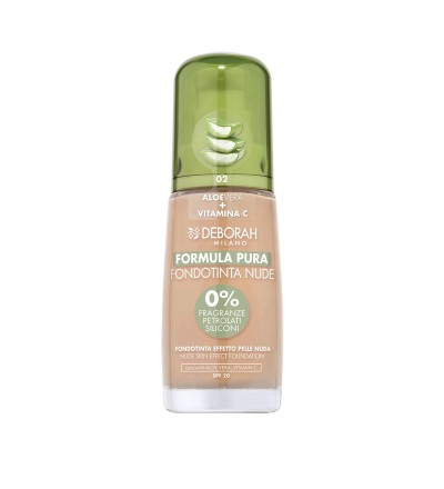 1 - Deborah Milano Formula Pura Nude Foundation 02 Beige