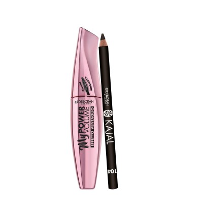1 - Deborah Milano My Power Volume Mascara + Kajal Pencil eye makeup set 4 pc(s)