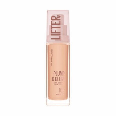 1 - Maybelline Lifter Plump & Glow SPF 15 Fondotinta 102 30ml