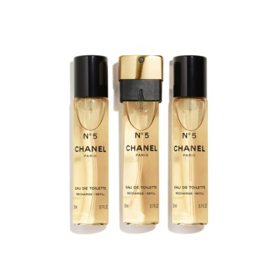 1 - CHANEL N°5 Eau De Toilette 3x20 ml Ricarica