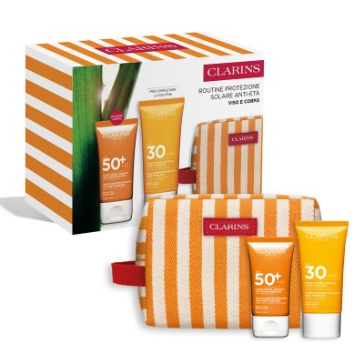 2 - Clarins Routine solare viso alta protezione