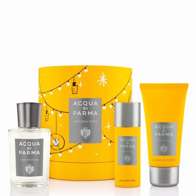 1 - Acqua di Parma Colonia Pura, Eau de Cologne, 100 ml, Gel Shampoo e Doccia, 75 ml, Deodorante Spray, 50 ml