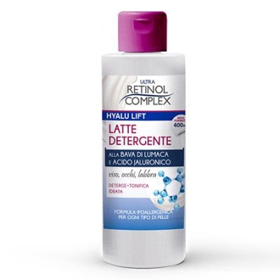 1 - Retinol Complex Latte Detergente Bava Di Lumaca e Acido Jaluronico 400ml
