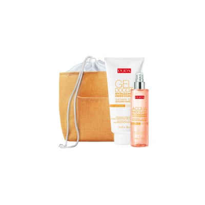 1 - PUPA Milano Kit Home Spa 004 Coralline Algae Rivitalizzante Energizzante Gel Doccia 300ml + Acqua Profumata 150ml