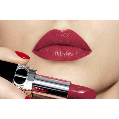 2 - Dior Rouge Satin 743 Rouge Zinnia 3.5g