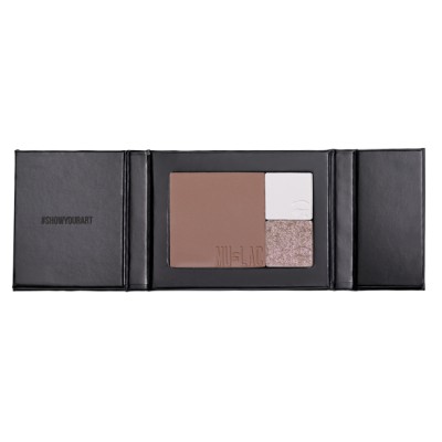 1 - Mulac Cosmetics Medium Shot Palette astuccio compatto per trucchi Nero