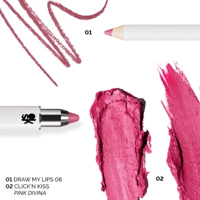 1 - Veralab Draw My Lips 08 Pink Divina