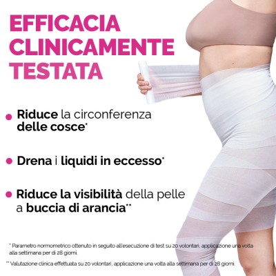1 - Veralab Slim Me Ultrashape One Shot Bendaggio rimodellante e drenante -1 trattamento