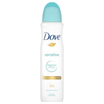 1 - Dove Sensitive Fragrance Free Donna Deodorante spray 250 ml 1 pz