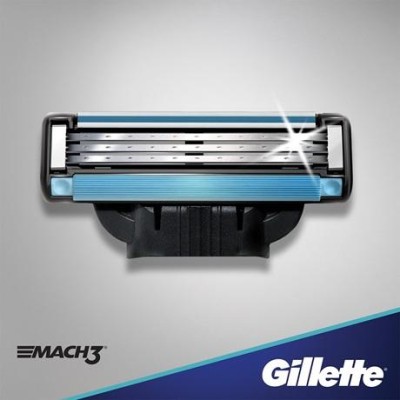 1 - Gillette Mach 3 lametta 4 pz Uomo