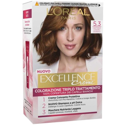 1 - L’Oréal Paris Excellence Crème Castano Chiaro Dorato 5.3