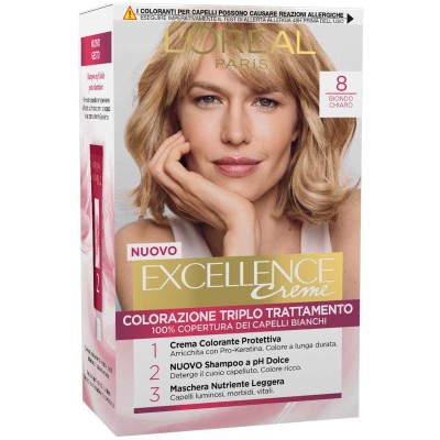 1 - L’Oréal Paris Excellence Crème Natural Blonde 8