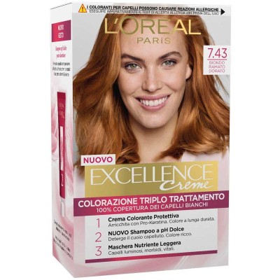 1 - L’Oréal Paris Excellence Crème Biondo Ramato Dorato 7.43