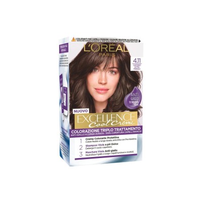 1 - L’Oréal Paris Excellence Cool Creme 4.11 Ultra Ash Brown