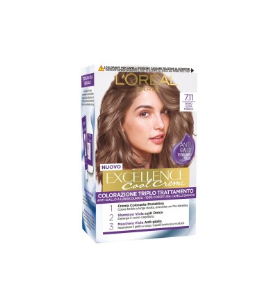 1 - L’Oréal Paris Excellence Cool Creme 7.11 Ultra Ash Blonde