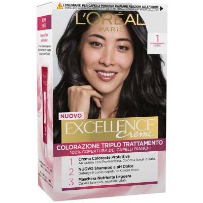 1 - L’Oréal Paris Excellence Crème Natural Darkest Black 1
