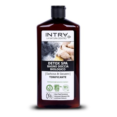 1 - Intra Carbone & Zenzero Bagno Doccia Biologico Detox Spa 400ml