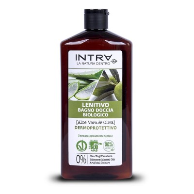 1 - Intra Aloe Vera & Oliva Bagno Doccia Biologico Lenitivo 400ml