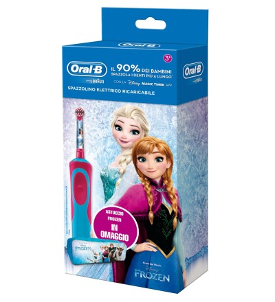 1 - Oral-B Kids Frozen Child Rotating-oscillating toothbrush Blue, Pink