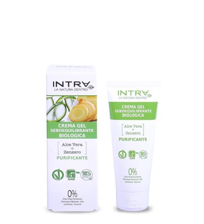 1 - Intra Aloe Vera & Zenzero Crema Gel Seboequilibrante Biologica 50ml