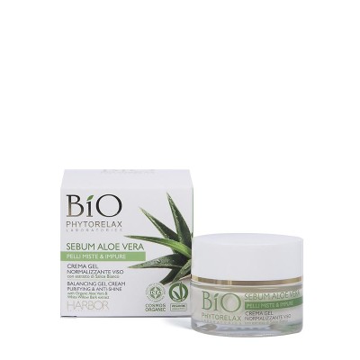1 - Phytorelax Laboratories Crema gel normalizzante viso sebum aloe vera 50 ml