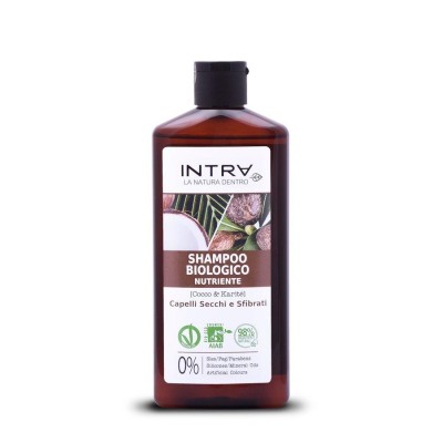 1 - Intra Coconut & Shea Butter Organic Shampoo Nourishing, 250ml