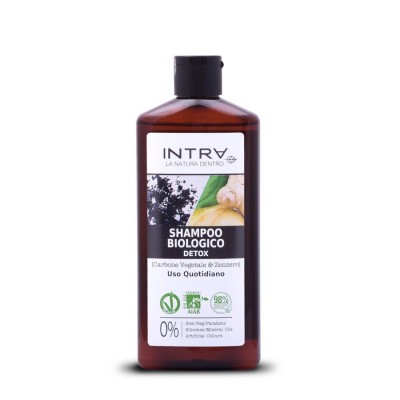 1 - Intra Carbone Vegetale & Zenzero Shampoo Biologico Detox 250ml