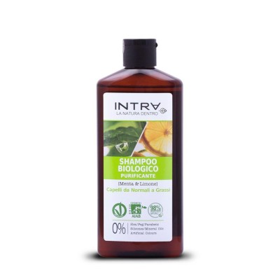 1 - Intra Menta & Limone Shampoo Biologico Purificante 250ml
