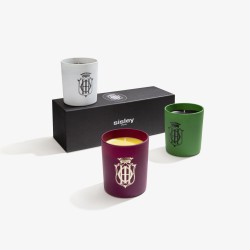 1 - Sisley The Trio Candle Set candela di cera Cilindro Champagne, Rosa, Tuberosa Multicolore 3 pz